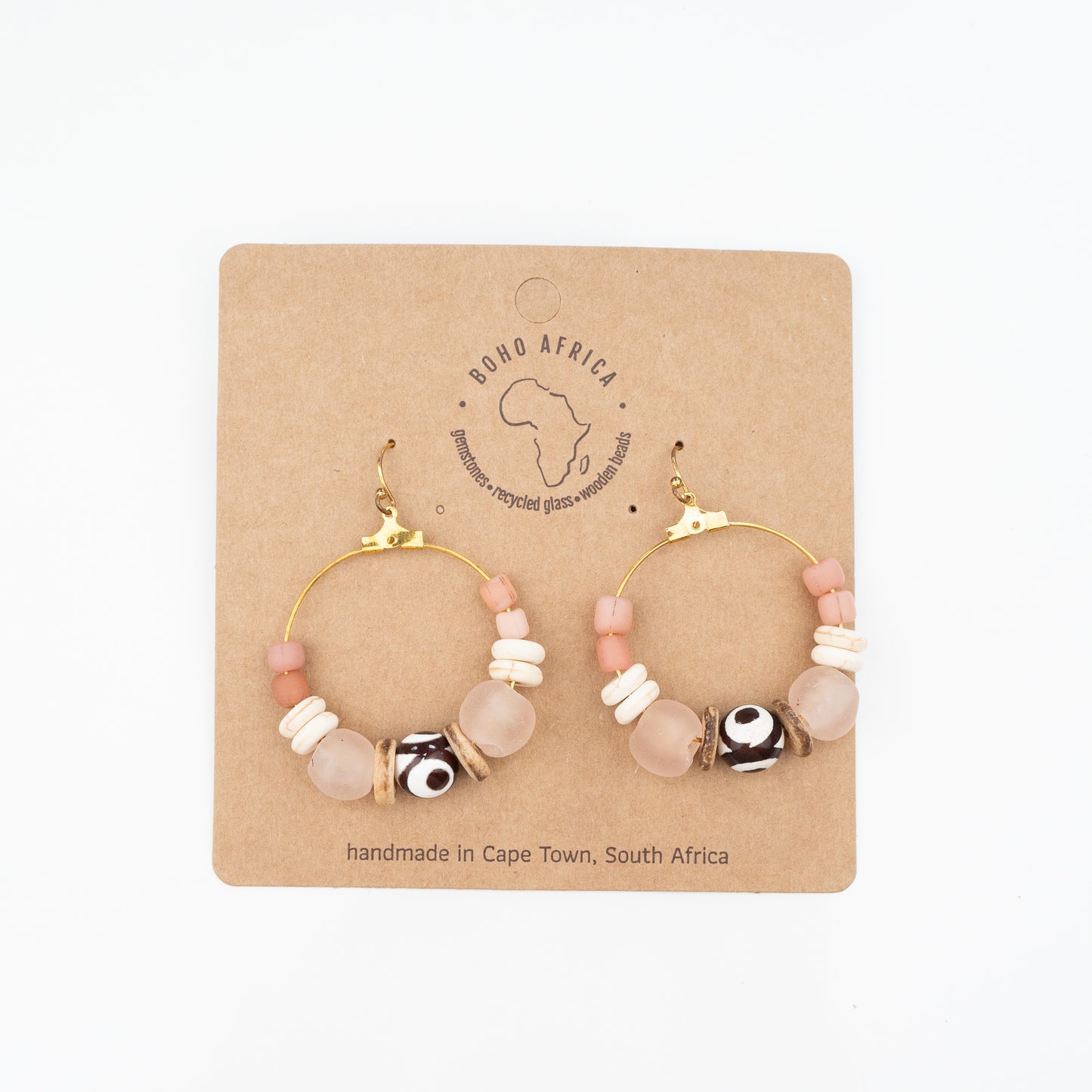 BOHO NATURAL PINK HOOP