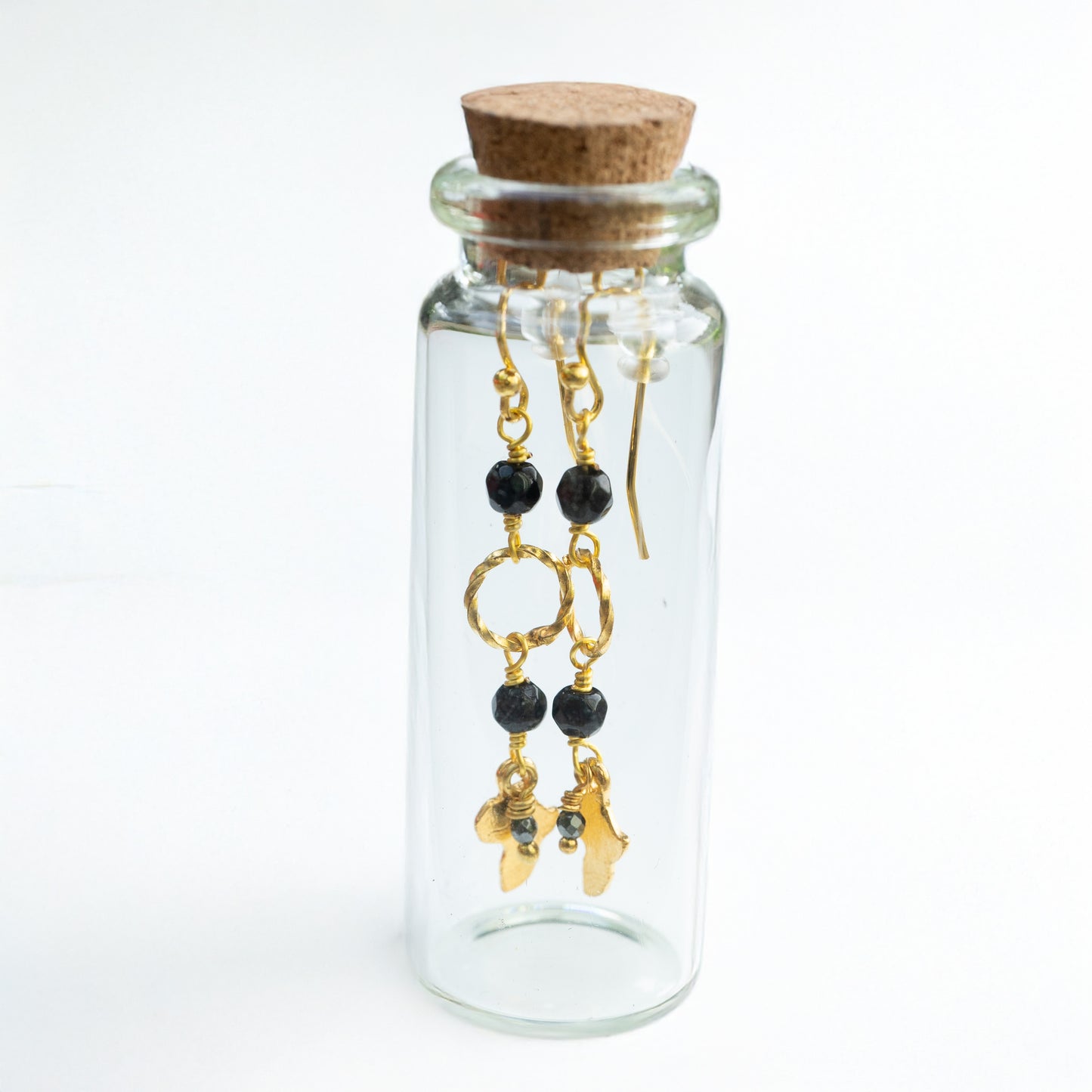 BOTTLED ONYX AFRICA MAP - GOLD