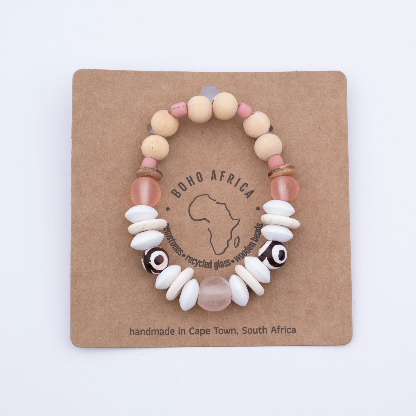 BOHO NATURAL PINK MIX BRACELET