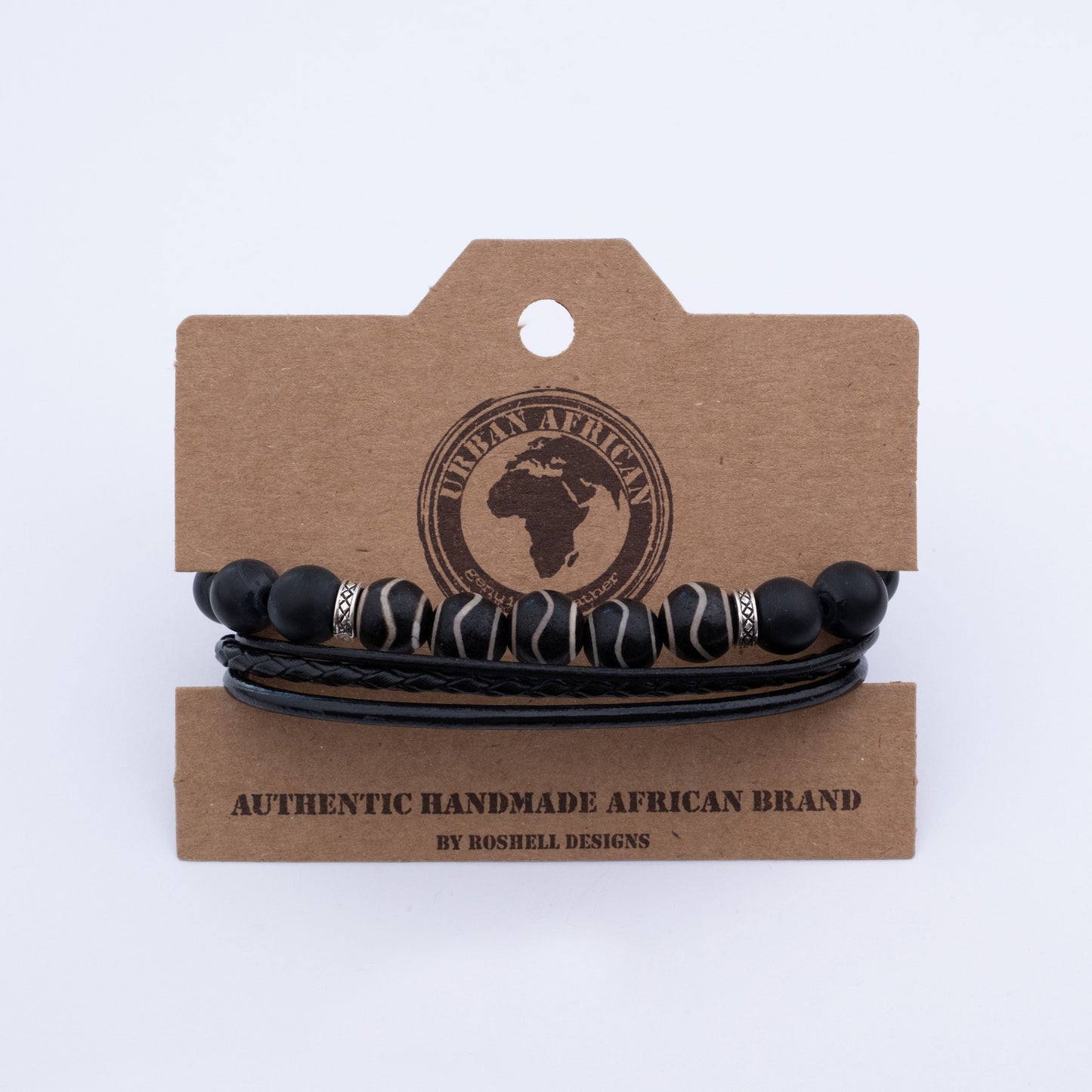 URBAN BLACK TIBETAN AGATE BRACELET