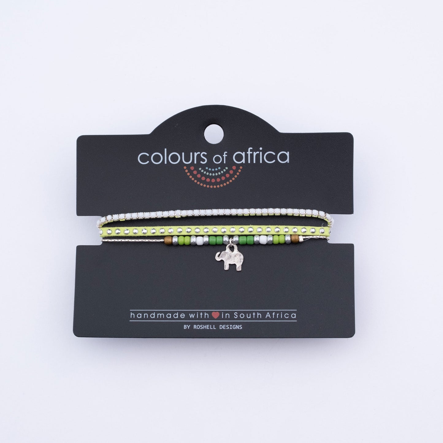 COLOURS OF AFRICA CHAIN BRACELET - GREEN