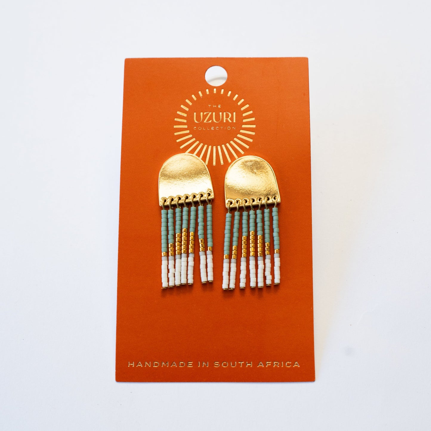 STUD FRINGE - SAGE GREEN