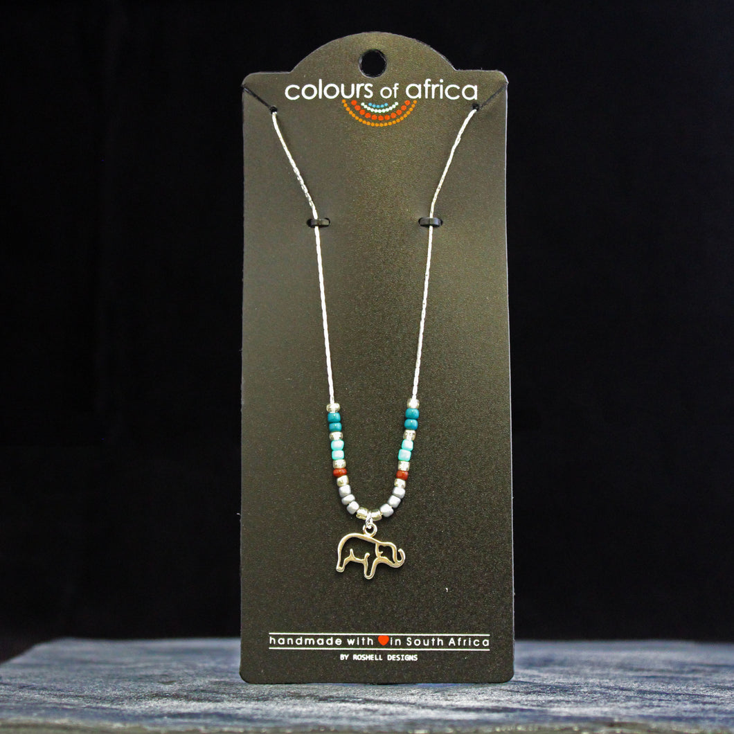 Colours of Africa Turquoise Chain Necklace