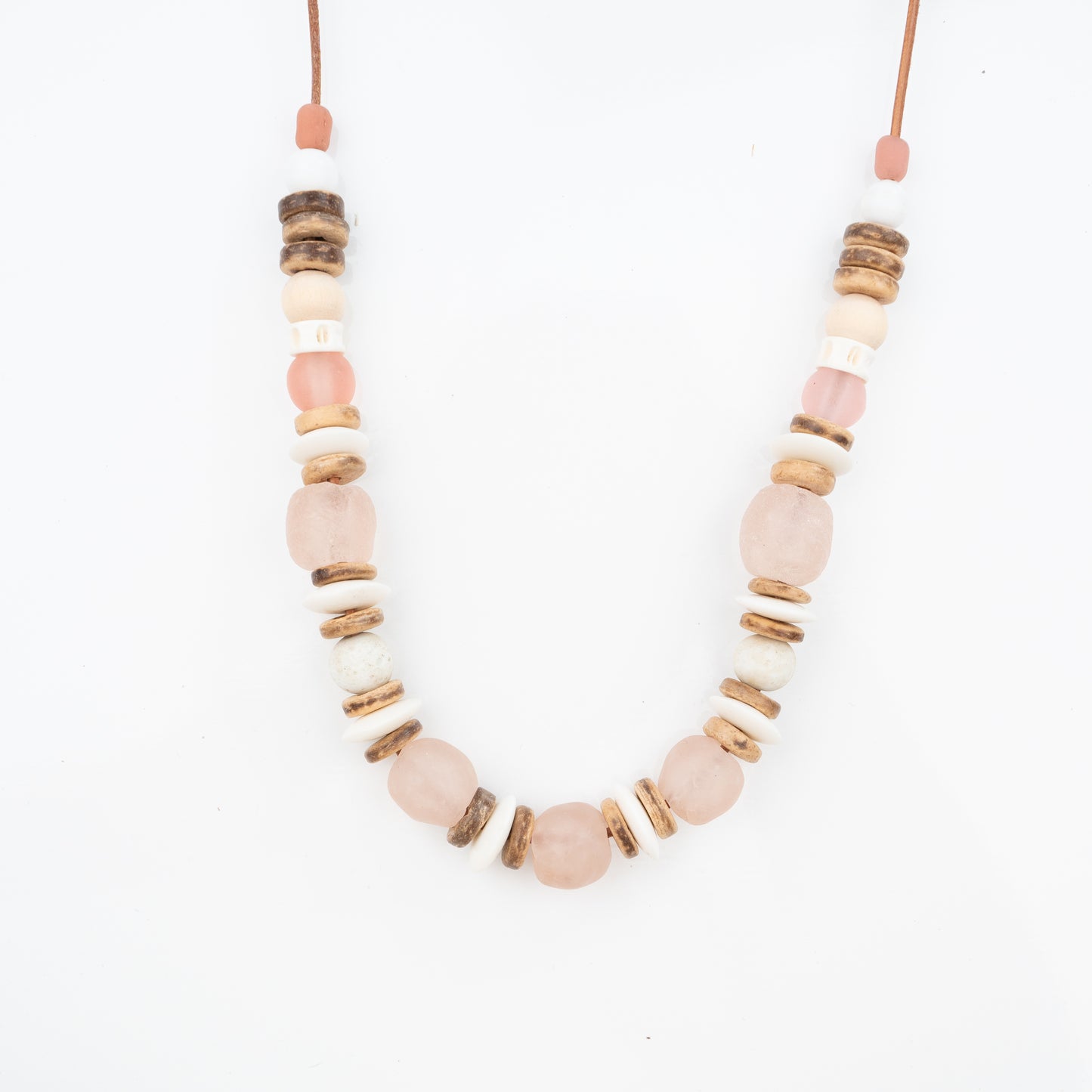 BOHO NATURAL PINK NECKLACE