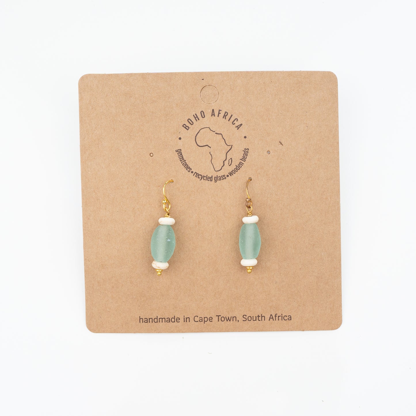 BOHO TEAL STRAIGHT EARRINGS