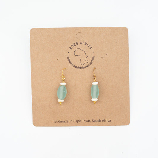 BOHO TEAL STRAIGHT EARRINGS