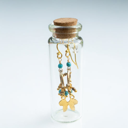 BOTTLED TURQUOISE AFRICA CLUSTER - GOLD