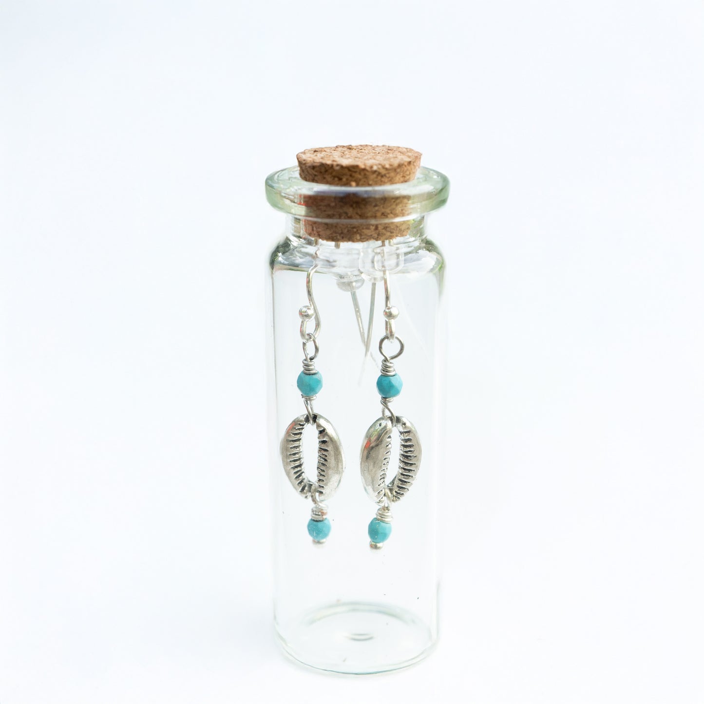 BOTTLED TURQUOISE SHELL - SILVER