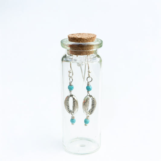 BOTTLED TURQUOISE SHELL - SILVER