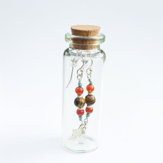 BOTTLED CARNELIAN AFRICA - SILVER