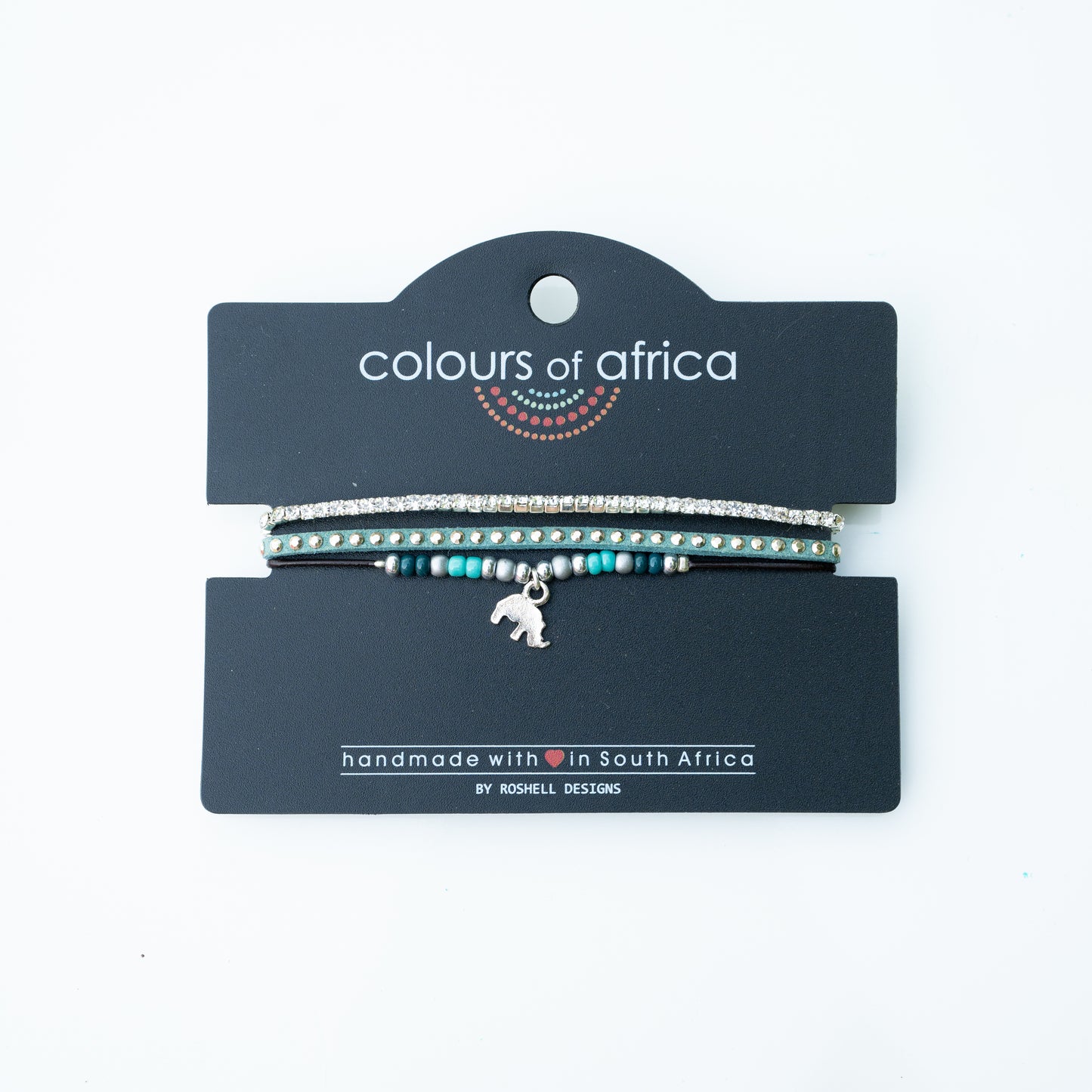 COLOURS LEATHER BRACELET - TURQUOISE