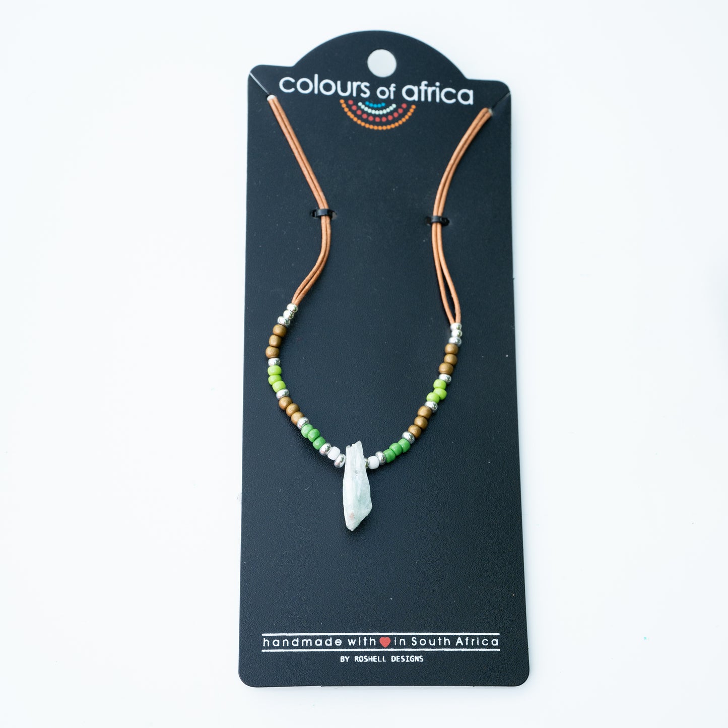 COLOURS DROP NECKLACE - GREEN