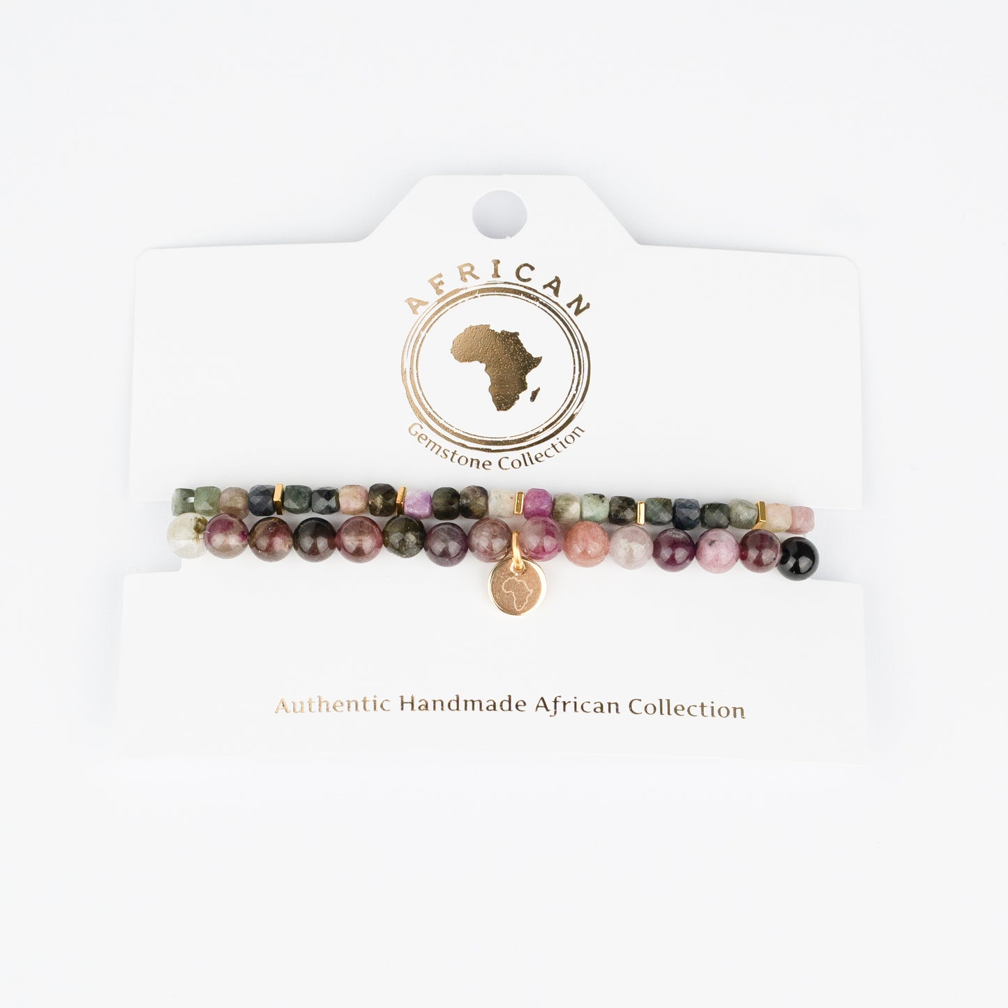 GEMSTONE STRETCH BRACELET- TOURMALINE