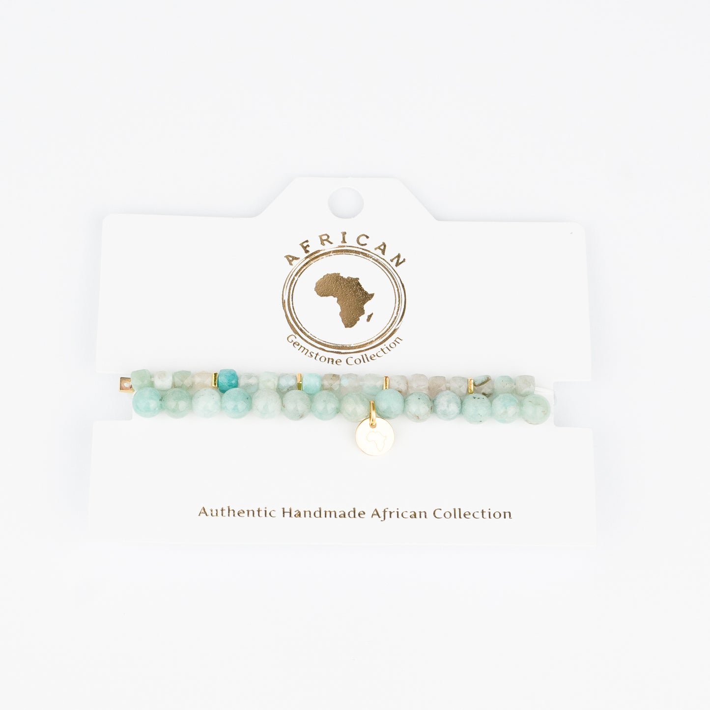 GEMSTONE STRETCH BRACELET - AMANZONITE