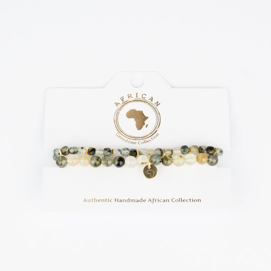 GEMSTONE STRETCH BRACELET - PHRENITE