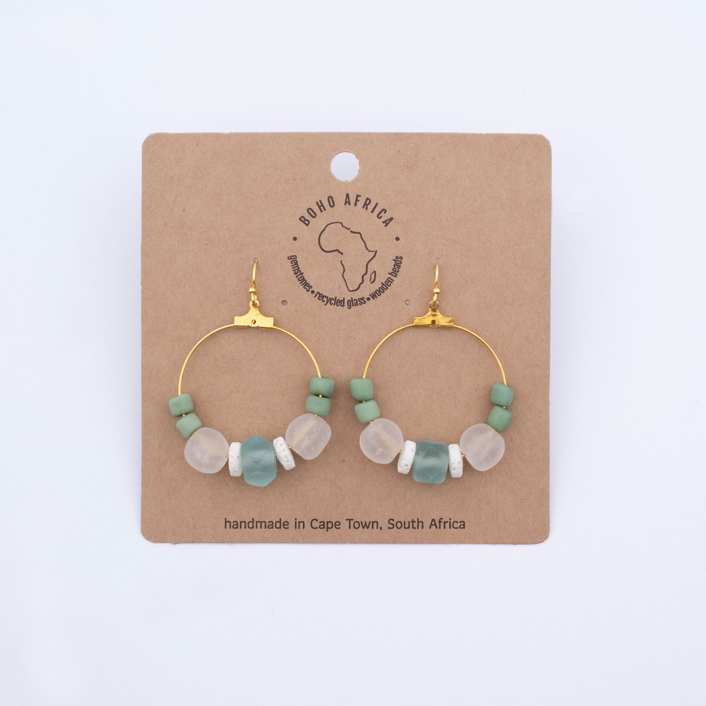 BOHO TEAL HOOP