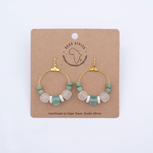BOHO TEAL HOOP