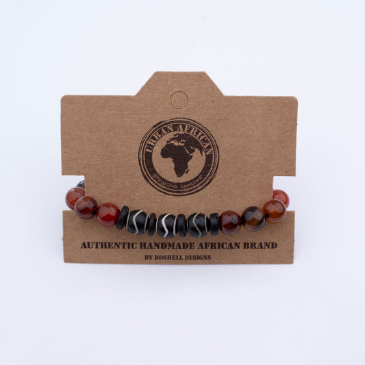 URBAN MATT AGATE TIBETAN BRACELET