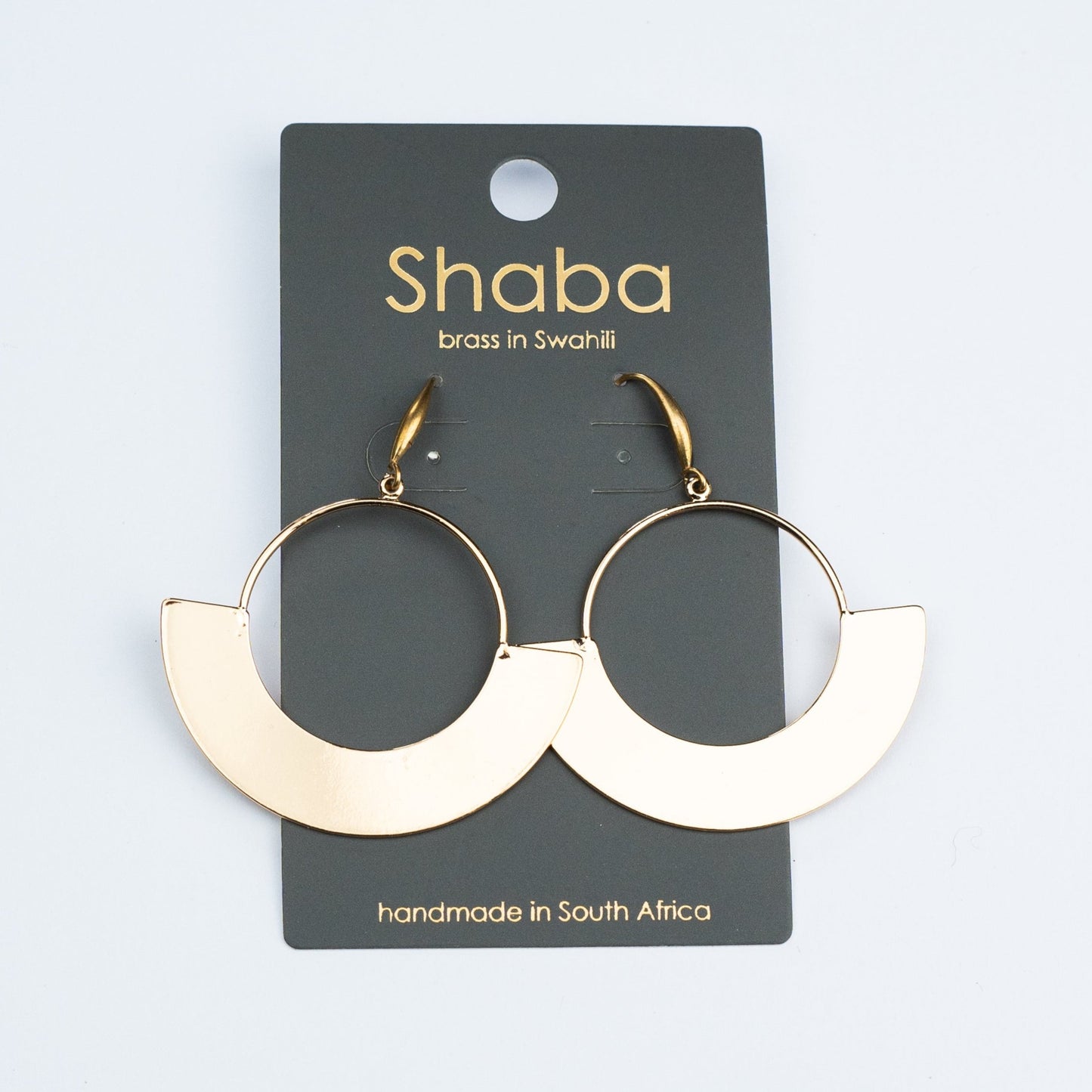 Shaba Brass Sun Earrings