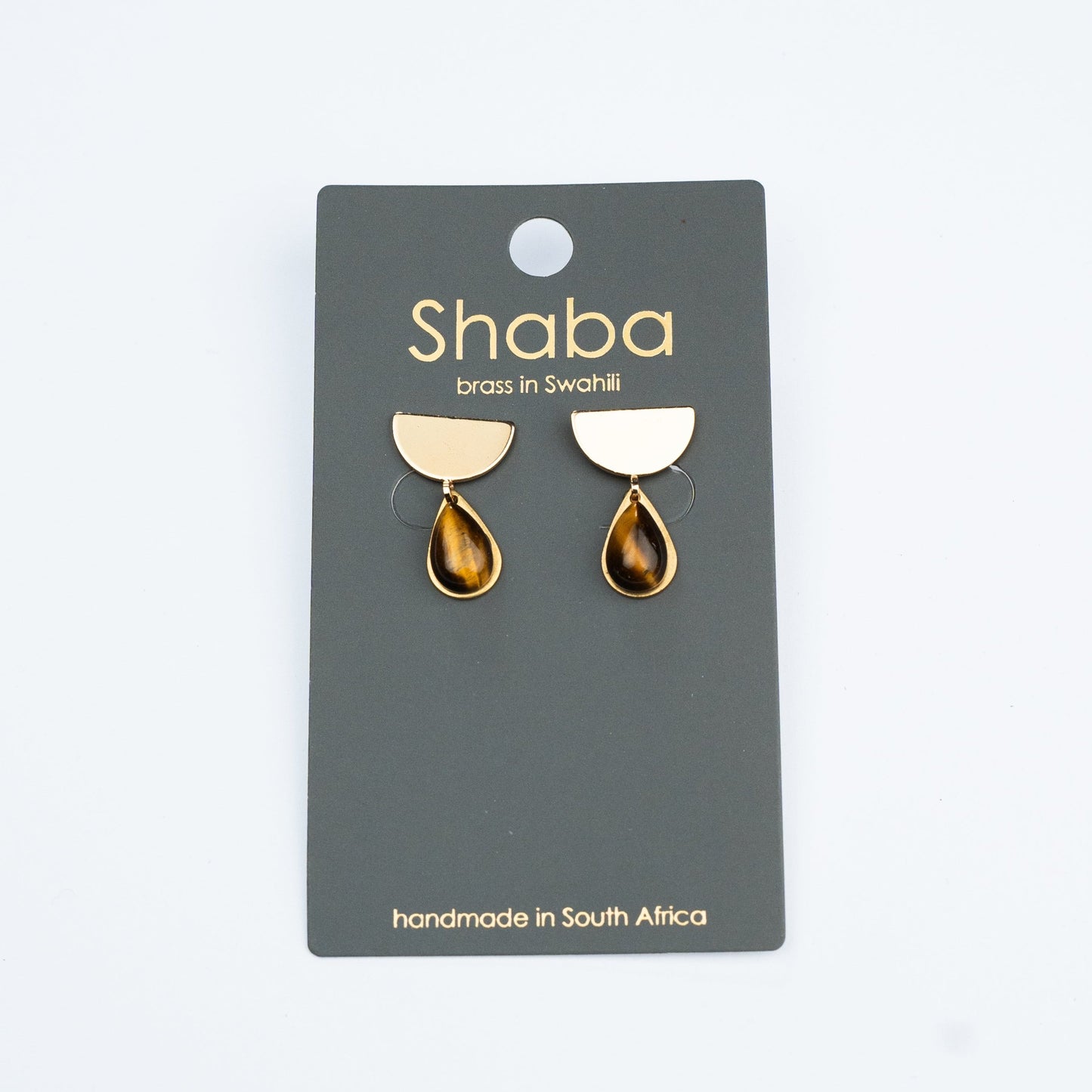 Shaba Tigers Eye Drop Earrings