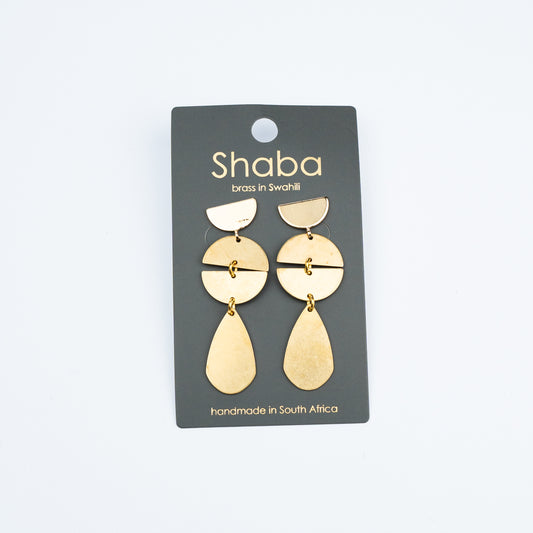 Shaba Brass teardrop Earring