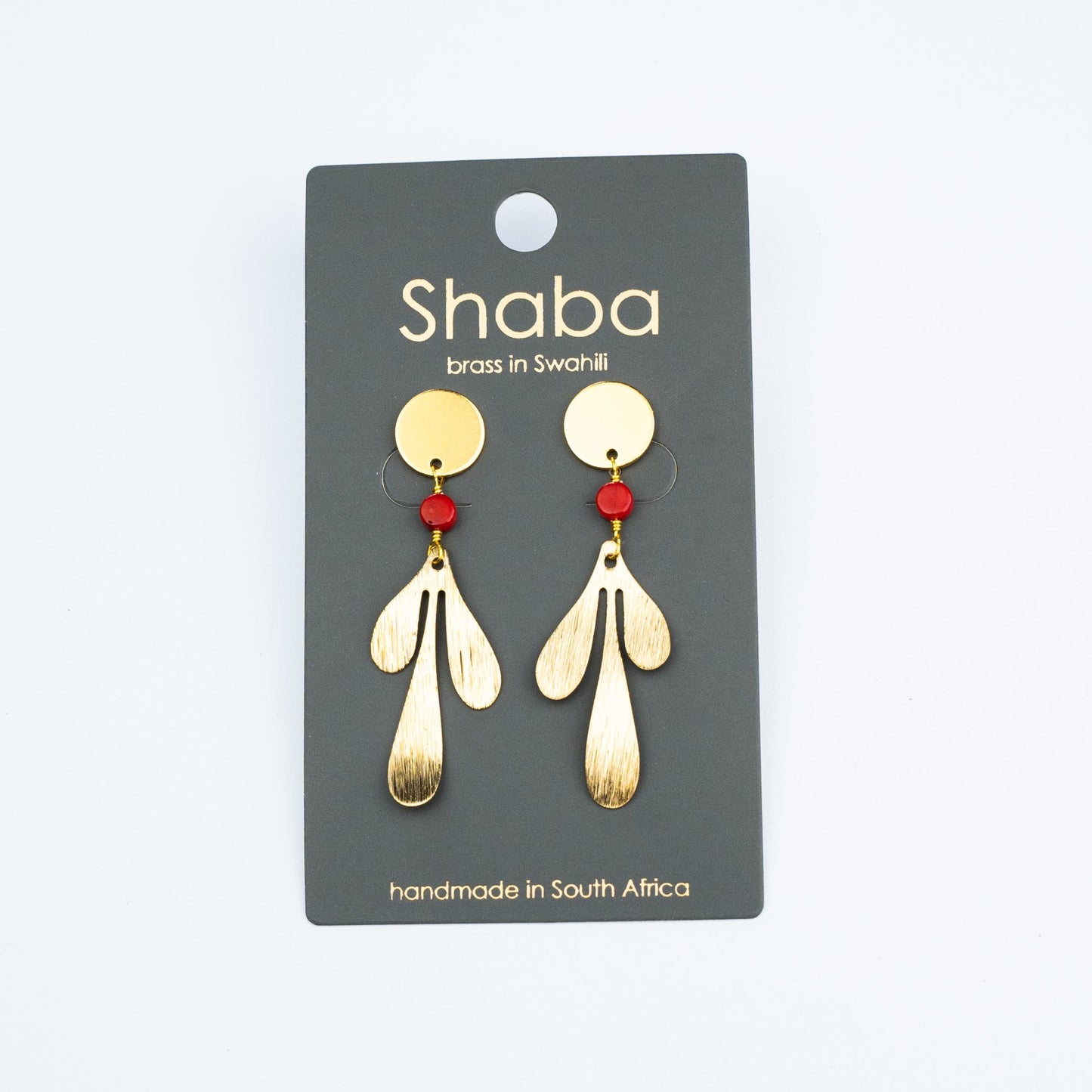 Shaba Coral Lead Earring