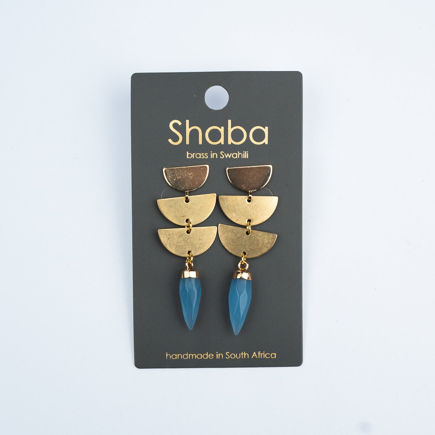 Shaba Blue Lace Drop Earrings