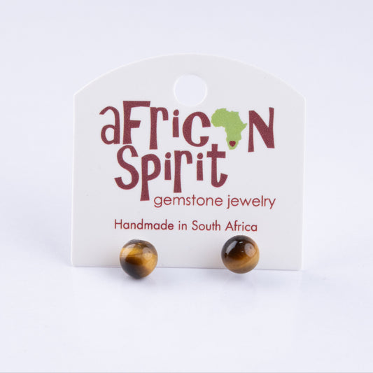 African Spirit Tigers Eye Stud
