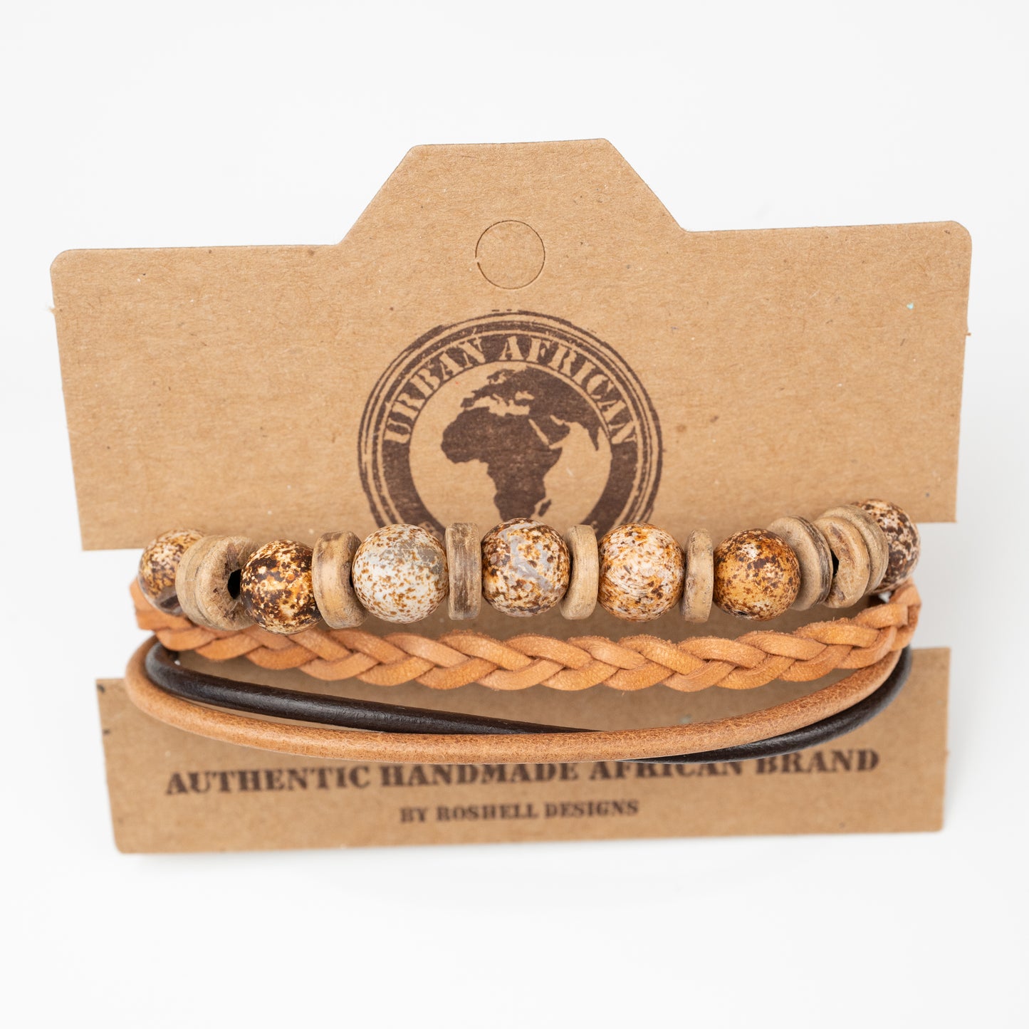 URBAN AGATE TAN BRACELET