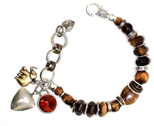 Thanda Full Tigers Eye Bracelet with side detail