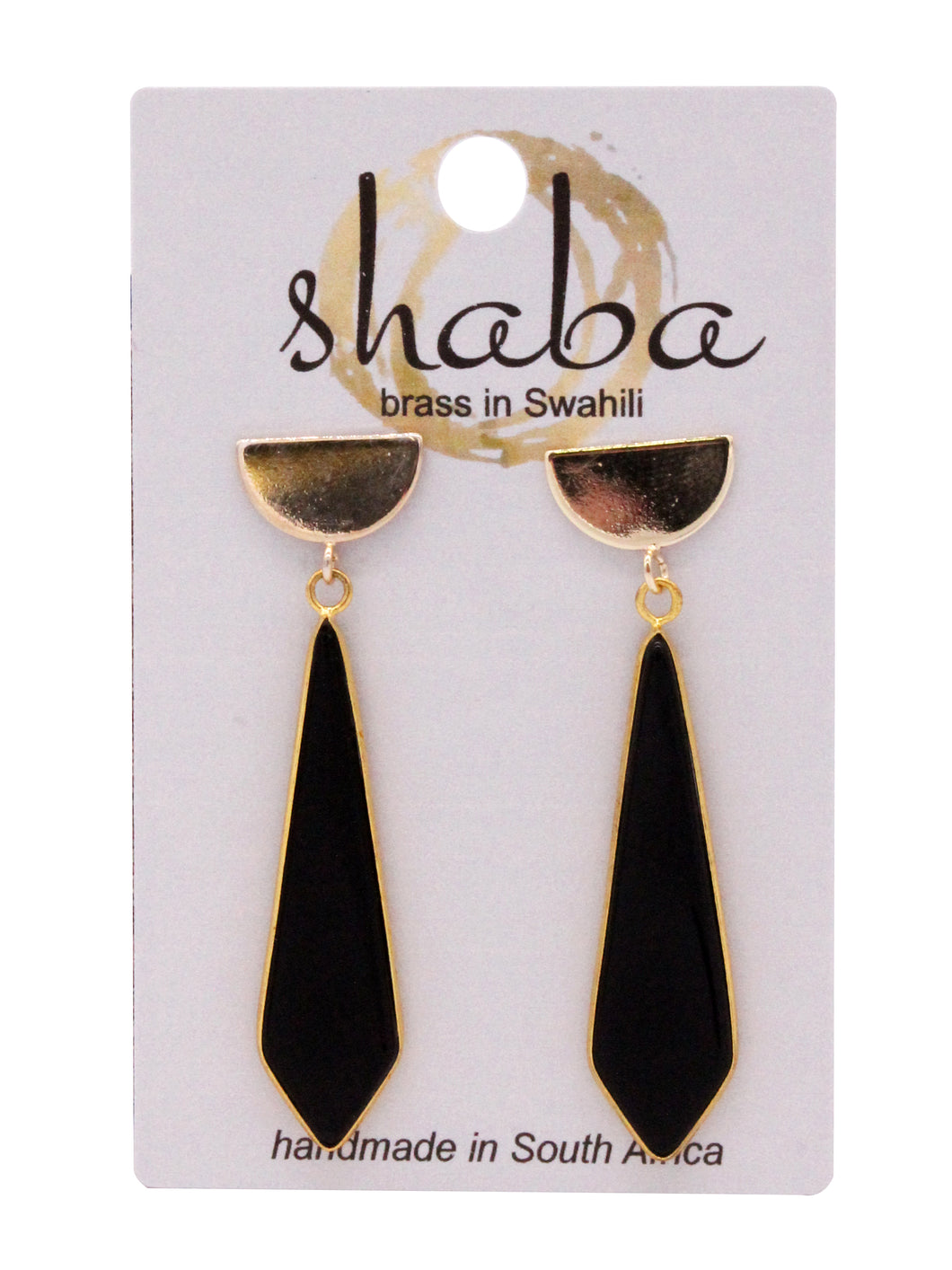 Shaba Onyx Spear Earrings