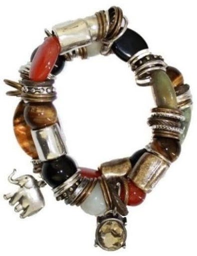 Thanda Mix Stone Double Stretch Bracelet