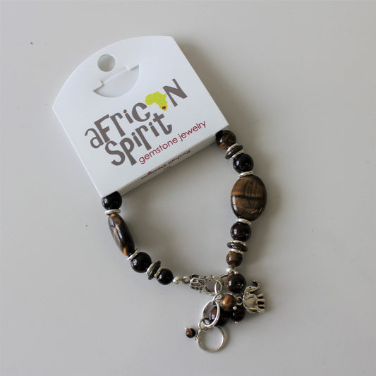 African Spirit Tigers Eye Full Bracelet