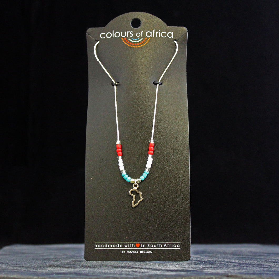 Colours of Africa Coral Chain Necklace