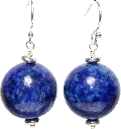 Thanda Lapis Lazuli Ball Earrings